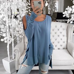 ekattire Tops - TAYLOR— in French Blue ekattire Tops - TAYLOR— in French Blue